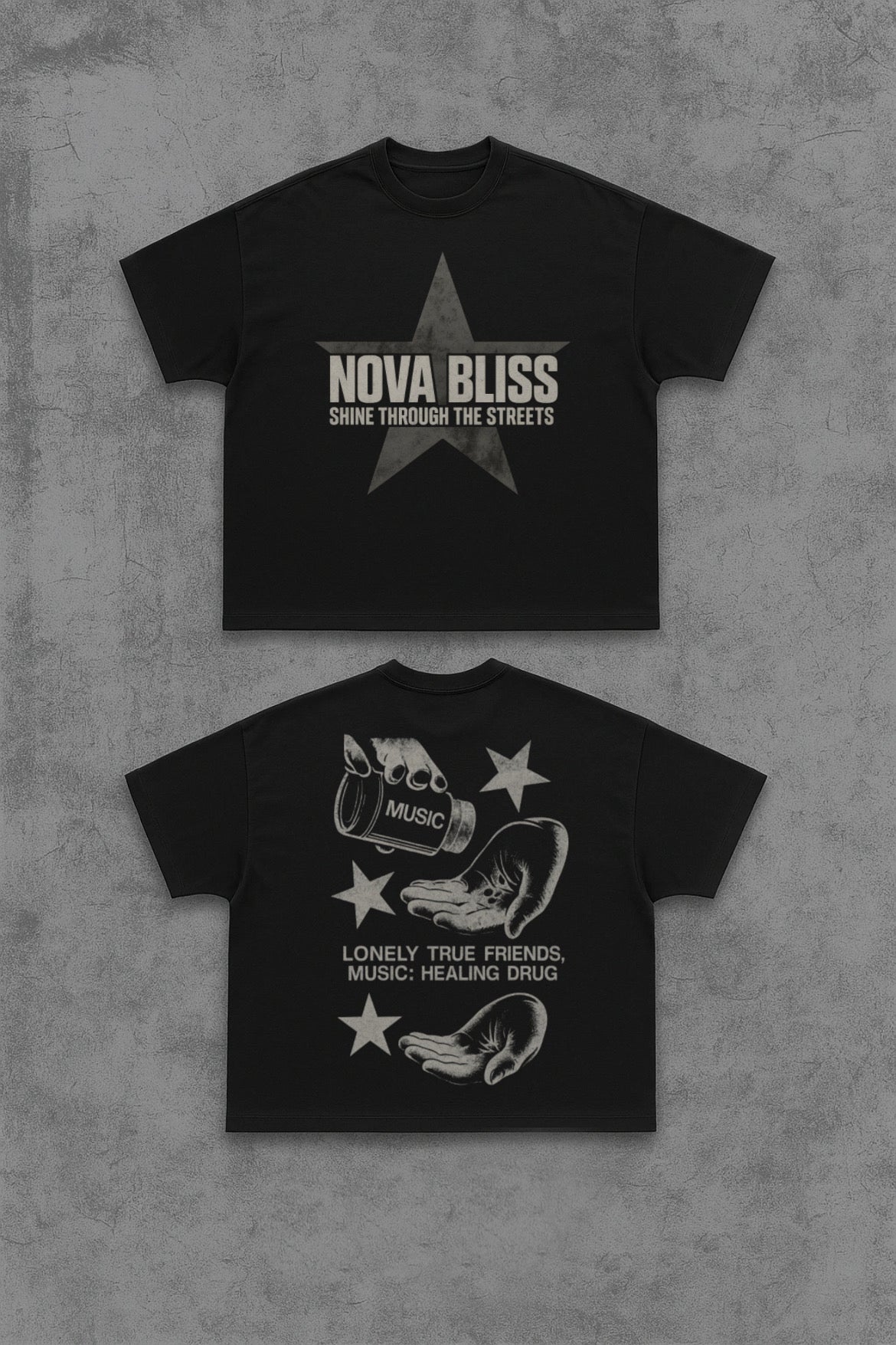 Nova Bliss Black Tee