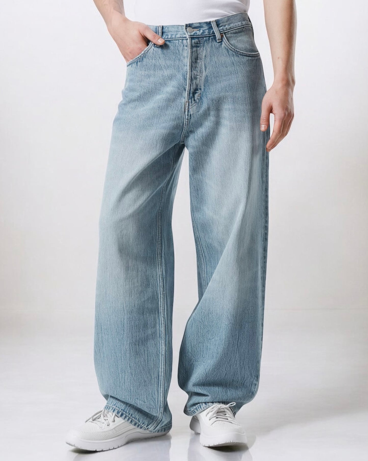 Sky Fade Baggy Jean