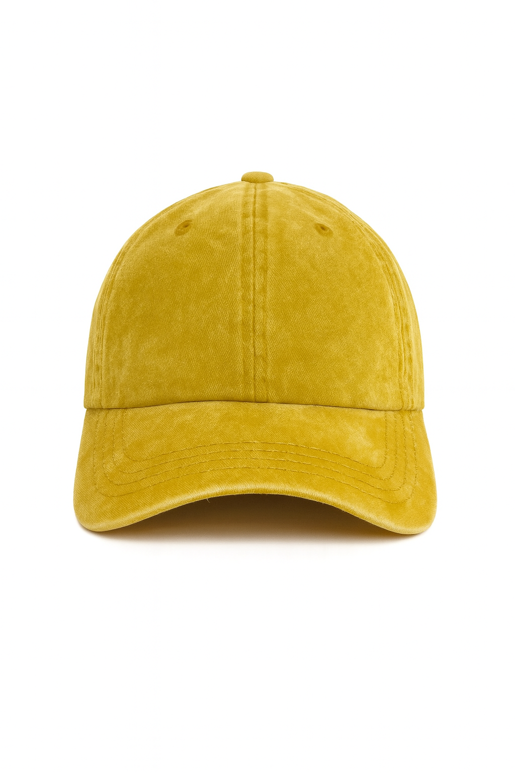 ACID-WASHED BASEBALL CAP – MUSTARD YELLOW
