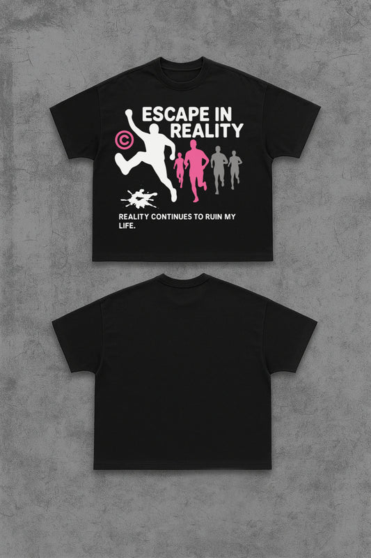 Escape In Reality Black Tee