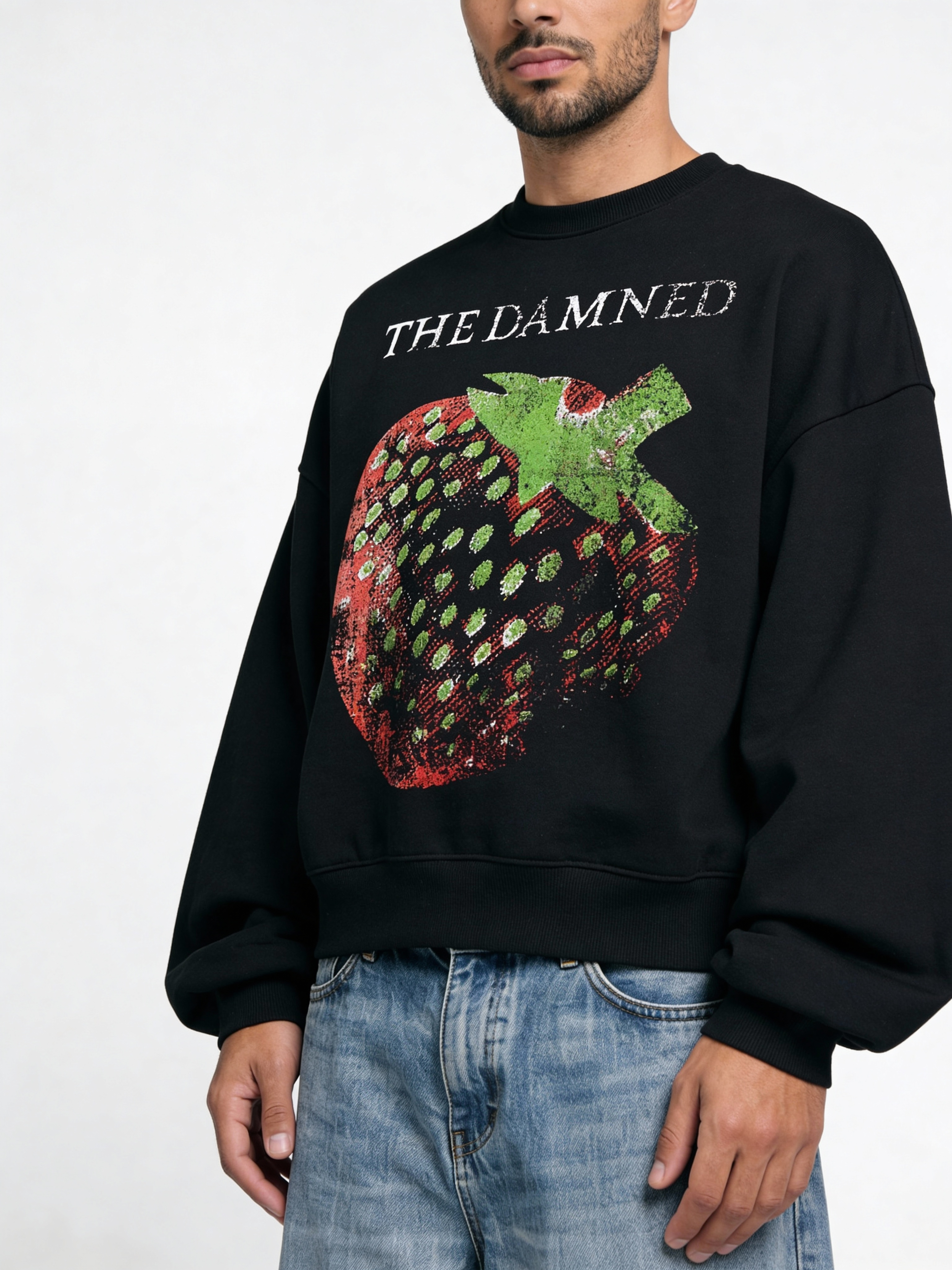 The Damned Black Boxy Sweatshirt