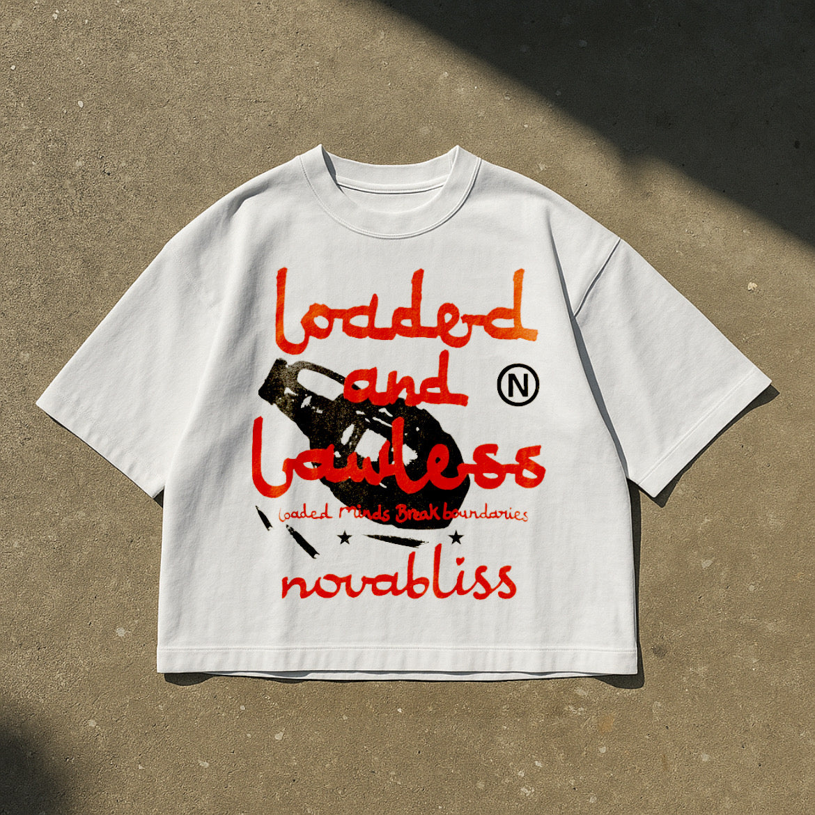 Loaded White Boxy Tee