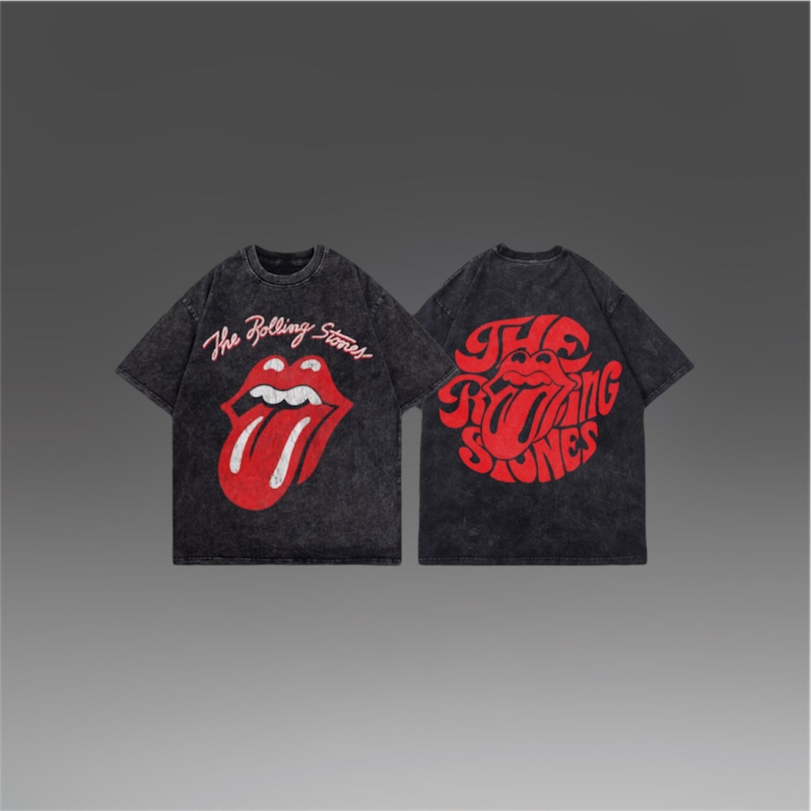 The Rolling Stones Acid Black Tee