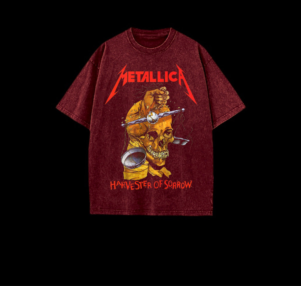 Metallica Acid Red Tee