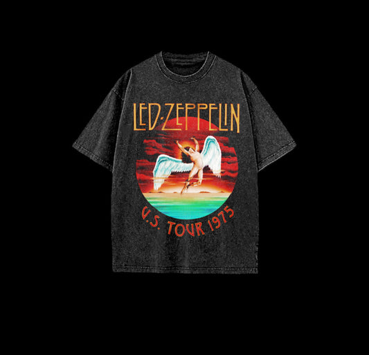 Led Zeppelin Acid Black Tee