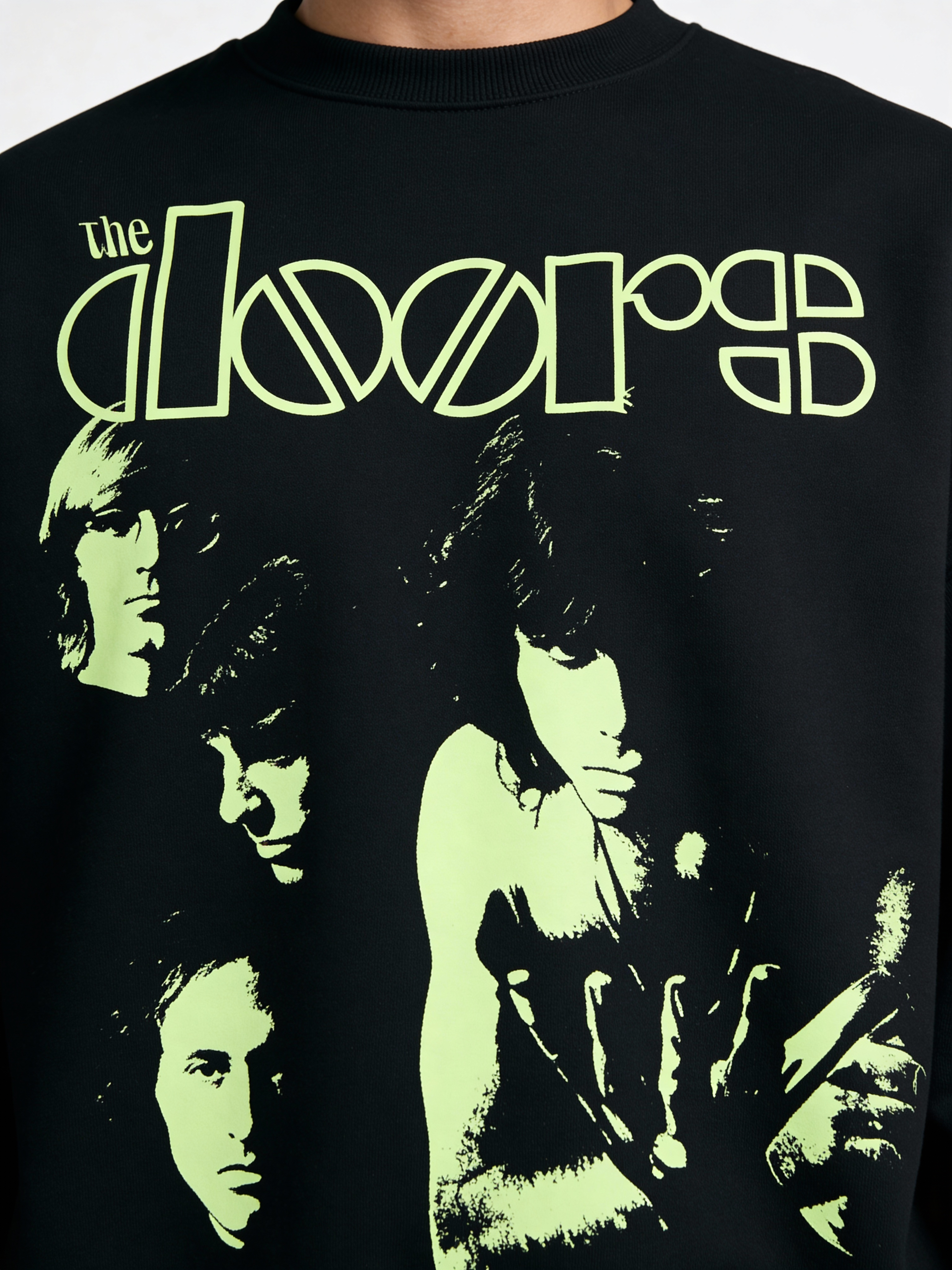 The Doors Black Boxy Sweatshirt