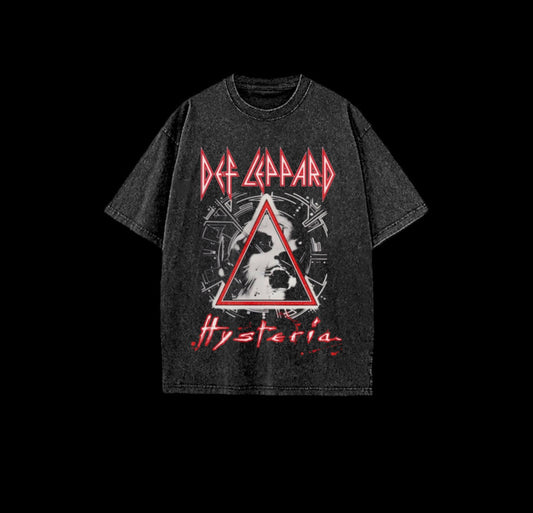 Def Leppard Acid Black Tee