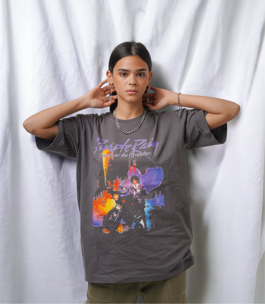 Purple Rain Dark Gray Tee