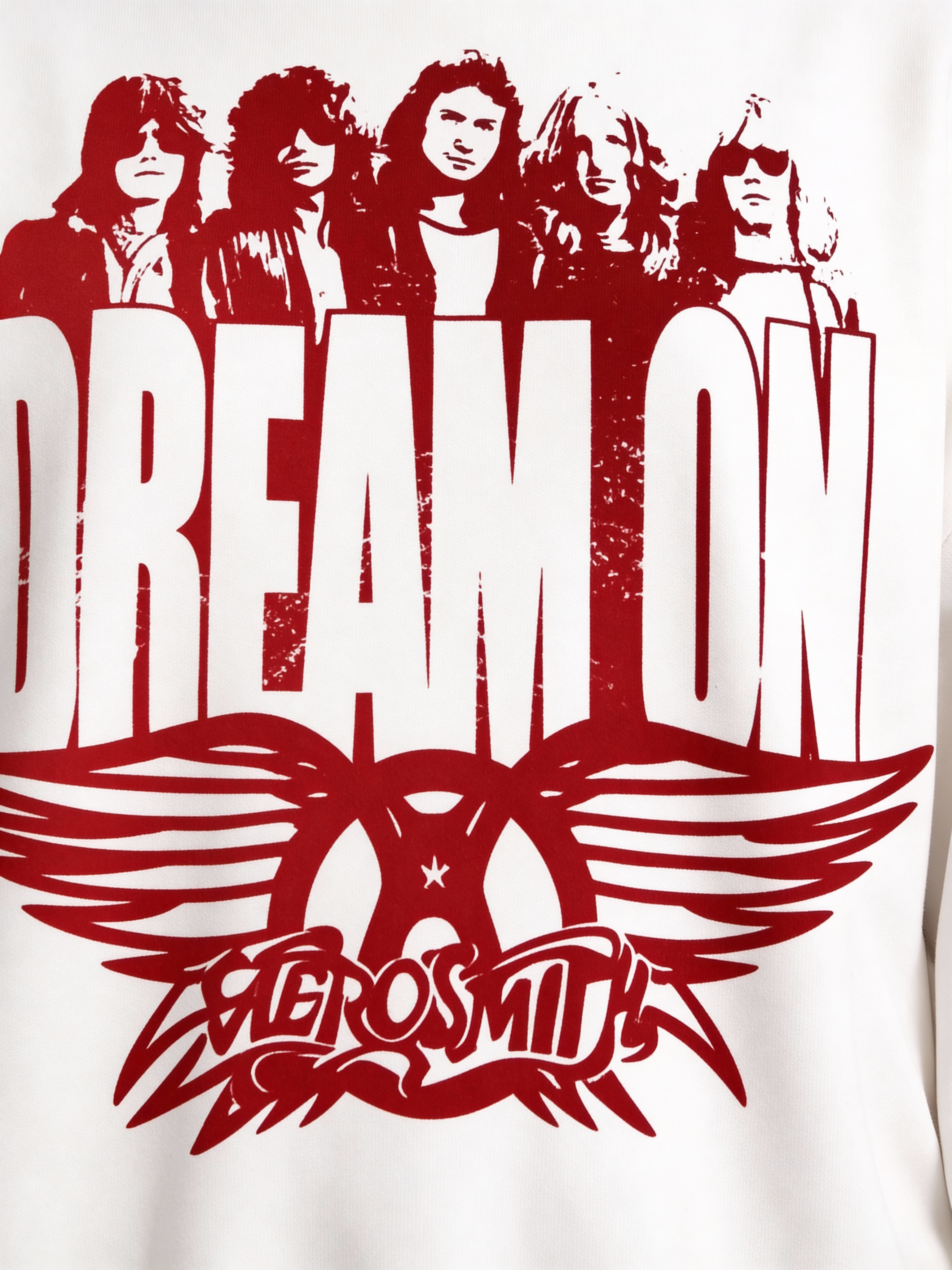 Dream On White Boxy Sweatshirt