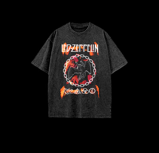 Led Zeppelin Acid Black Tee