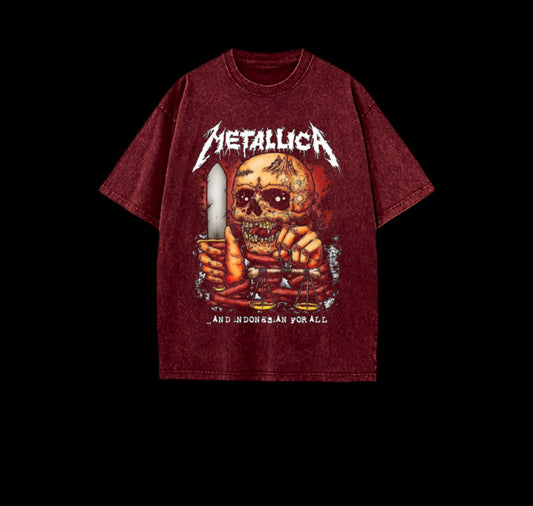 Metallica Acid Red Tee