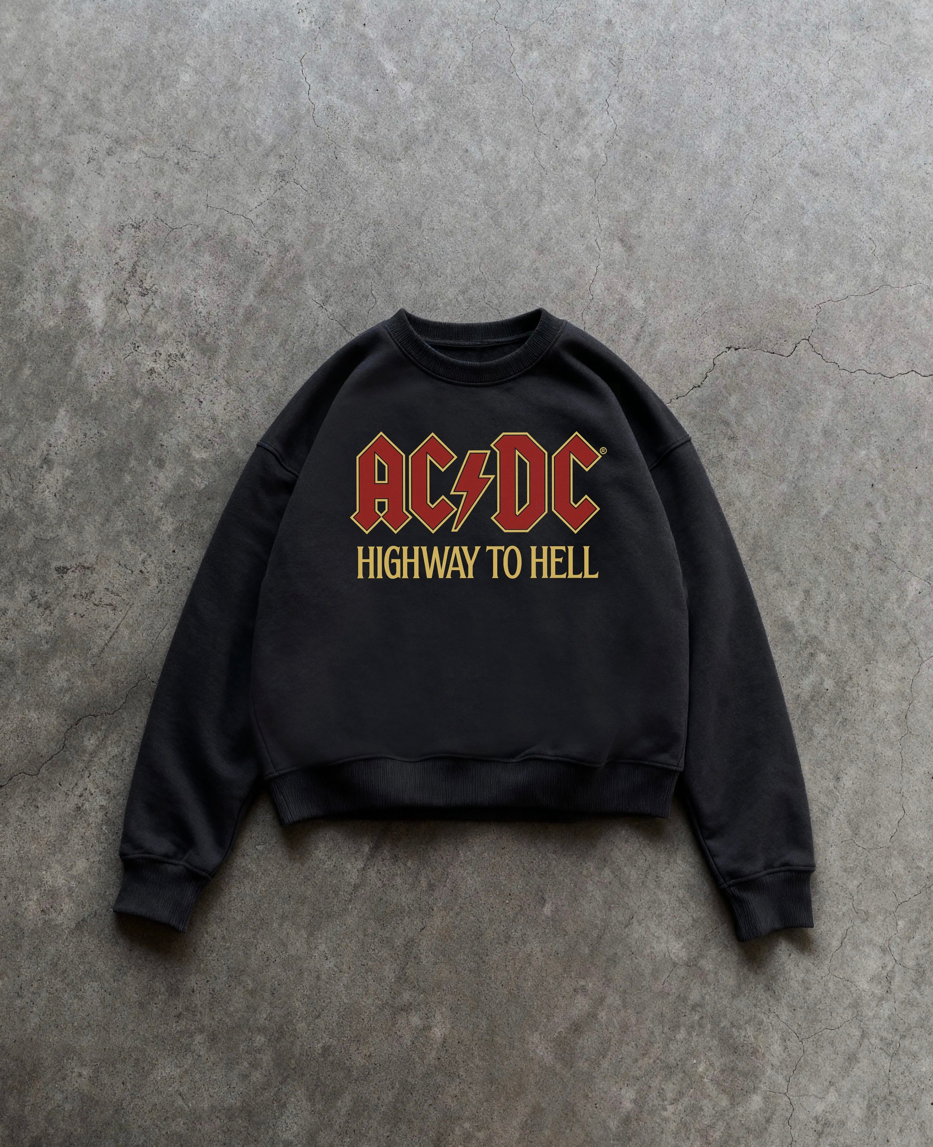 ACDC Black Boxy Sweatshirt