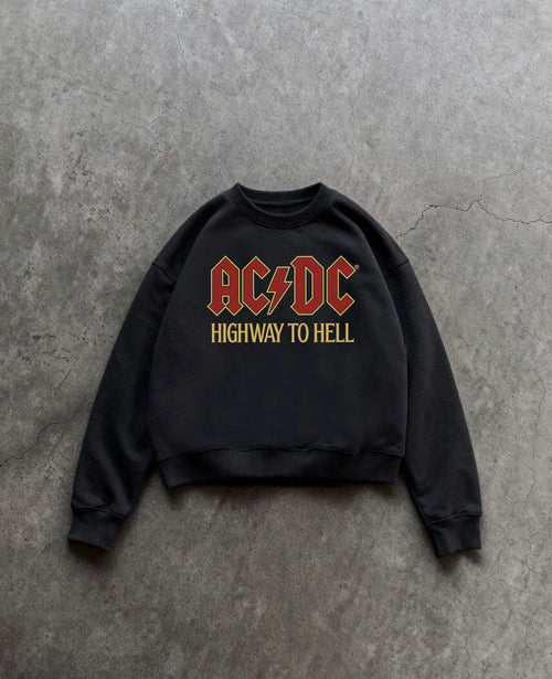 ACDC Black Boxy Sweatshirt