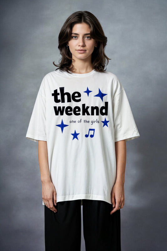 The Weeknd White tee