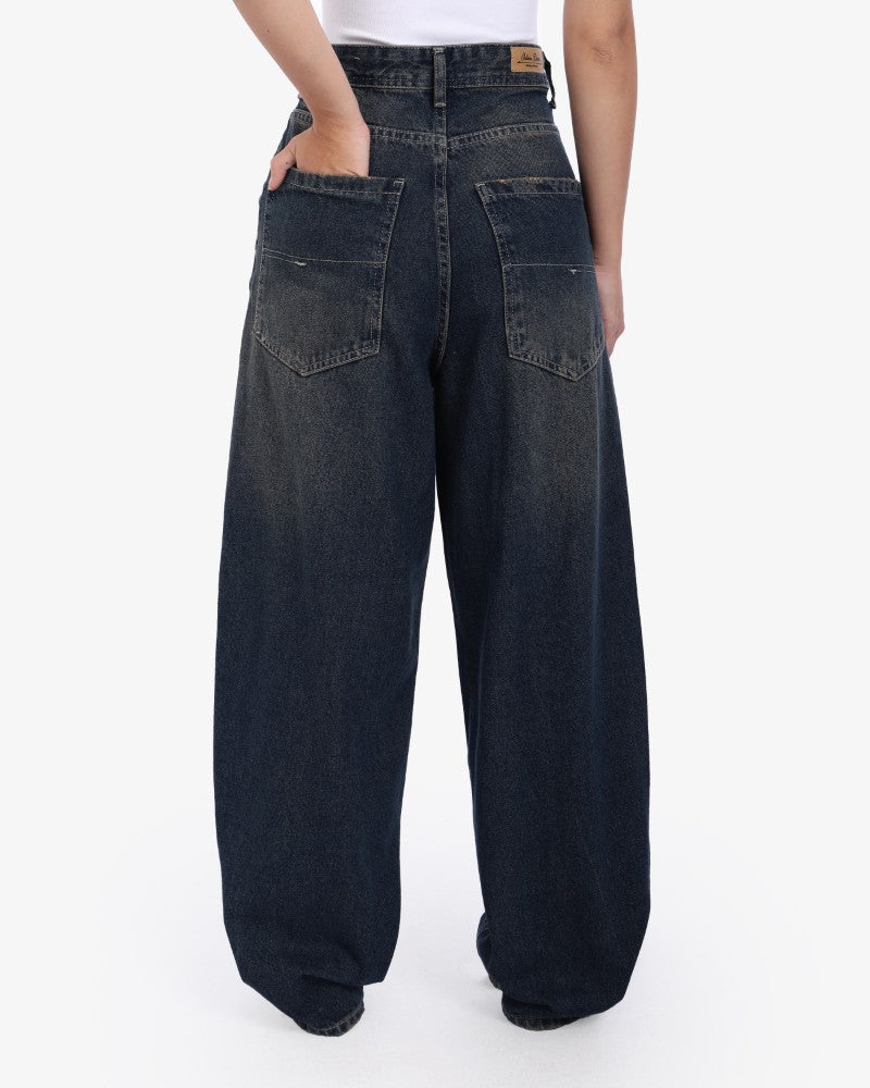 Dark Vintage Skater Baggy Jeans