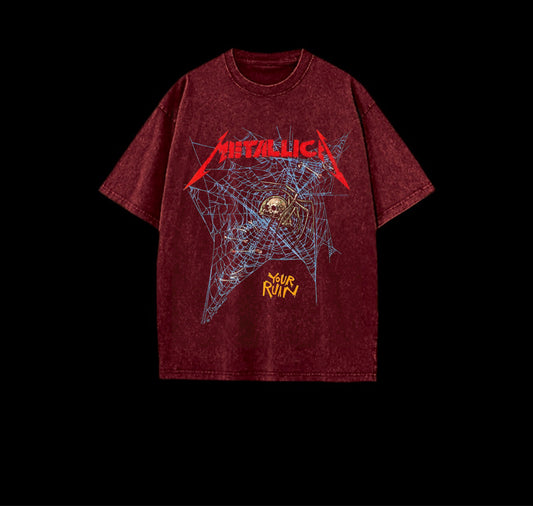 Metallica Acid Red Tee