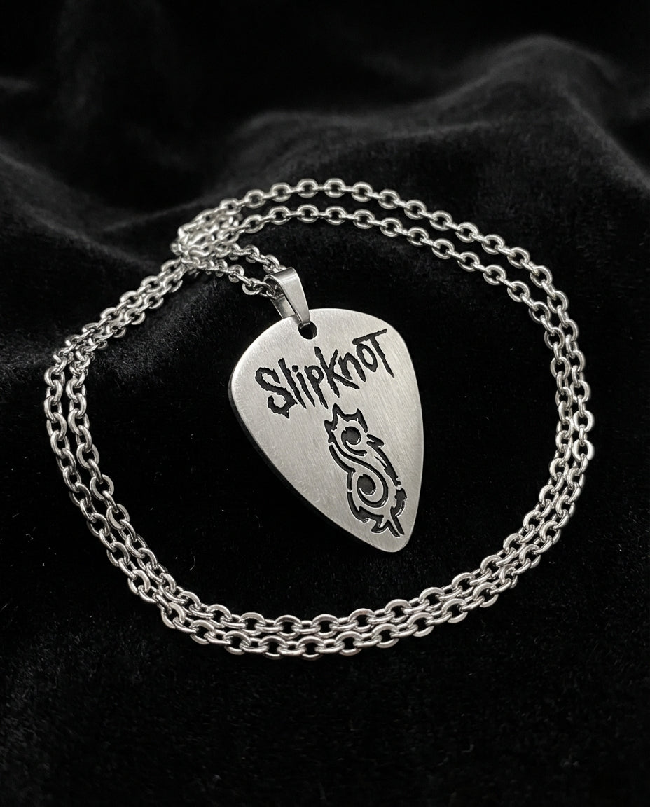 Slipknot Necklace – Silver Stainless Steel