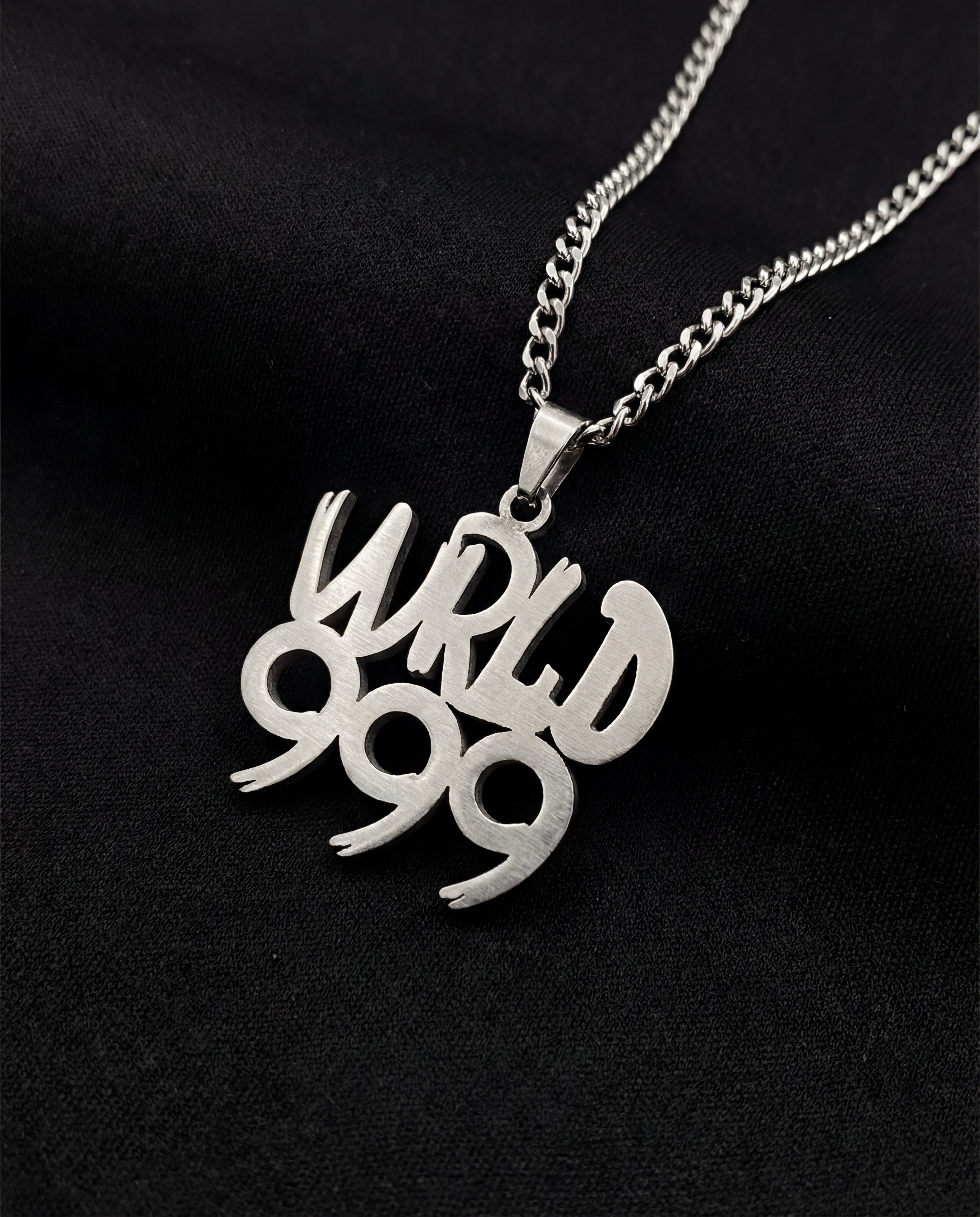 999 Necklace – Silver Stainless Steel