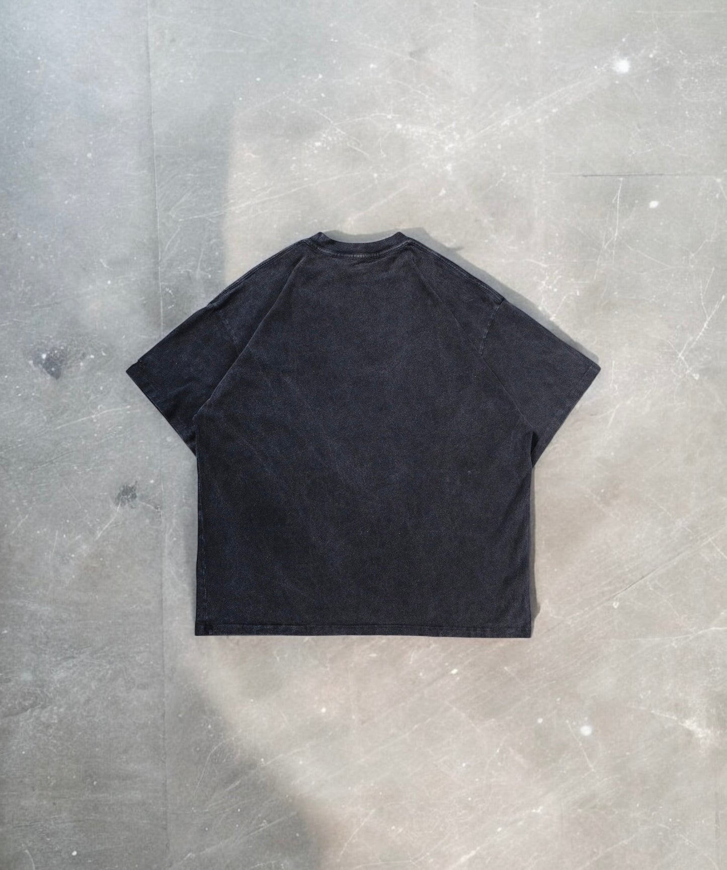 Acid Washed Black Blank Tee