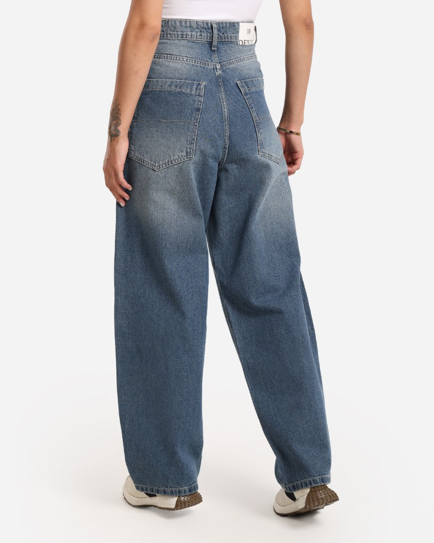 Faded Blue Baggy Jeans