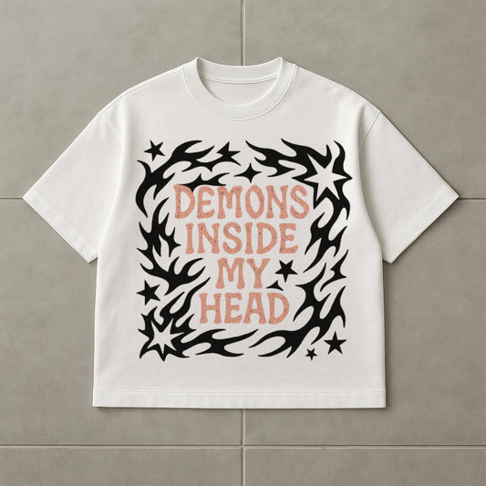 Demons In My Head White Tee