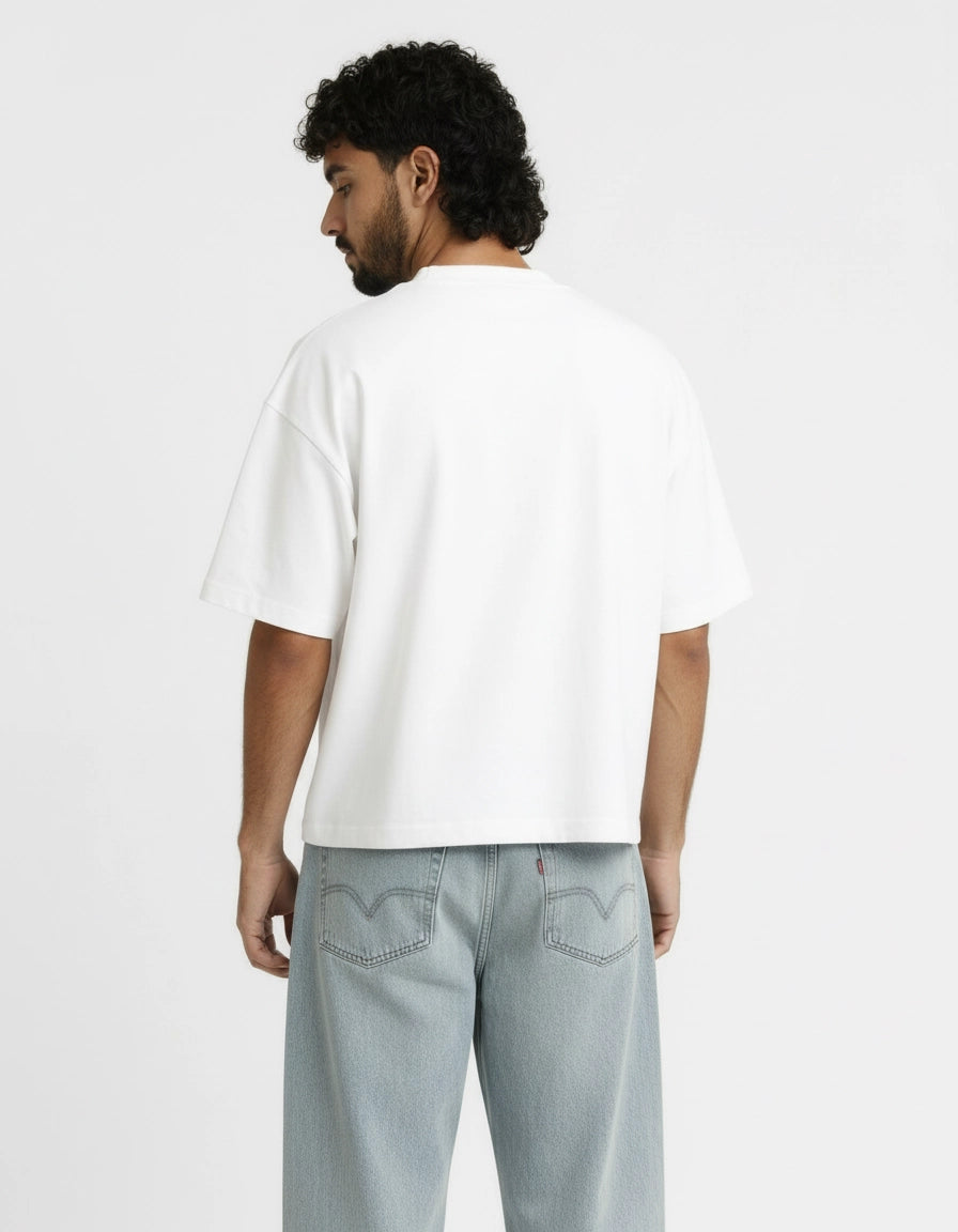 Loaded White Boxy Tee