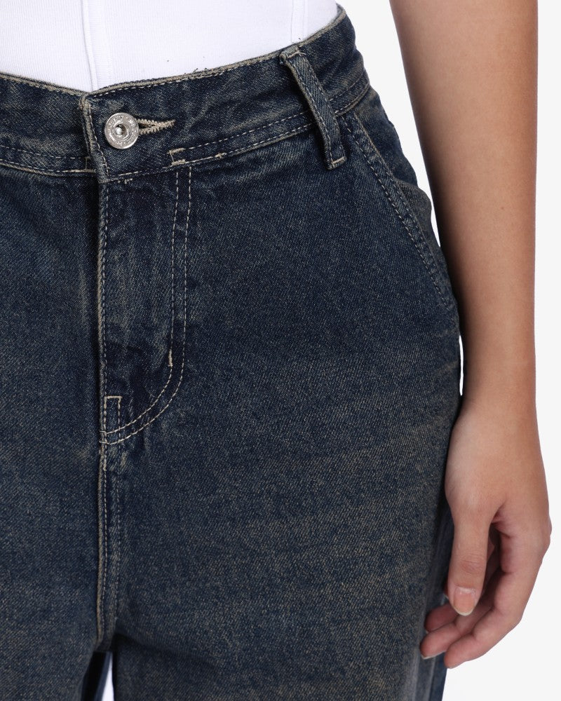 Dark Vintage Skater Baggy Jeans