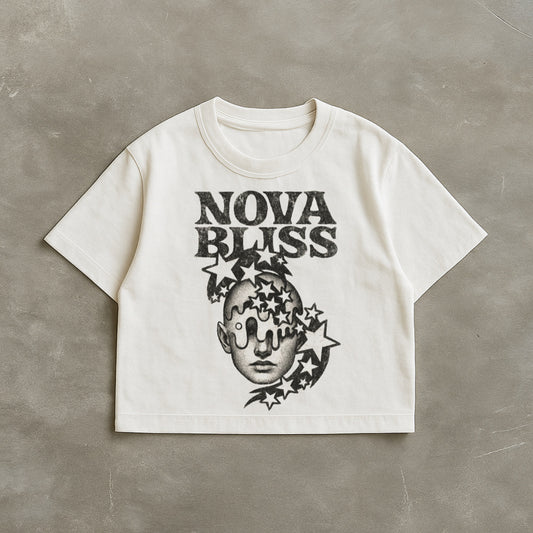 Nova Bliss White Boxy Tee