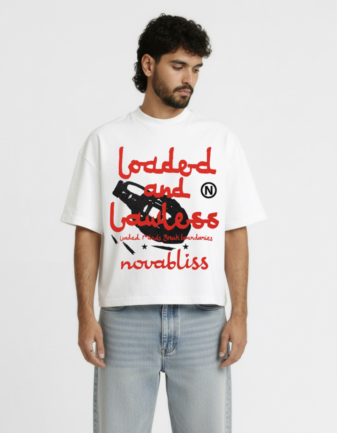 Loaded White Boxy Tee