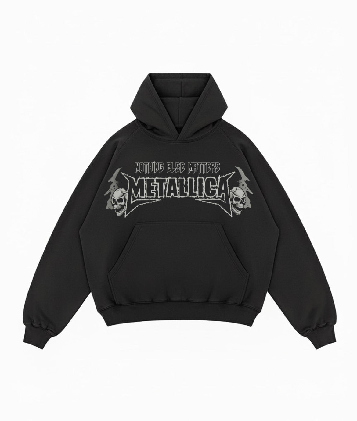 Metallica ( NOTHING ELSE MATTERS ) Black Boxy Hoodie