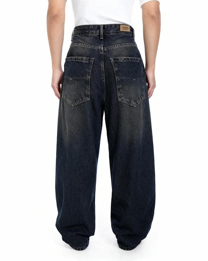 Dark Vintage Skater Baggy Jeans