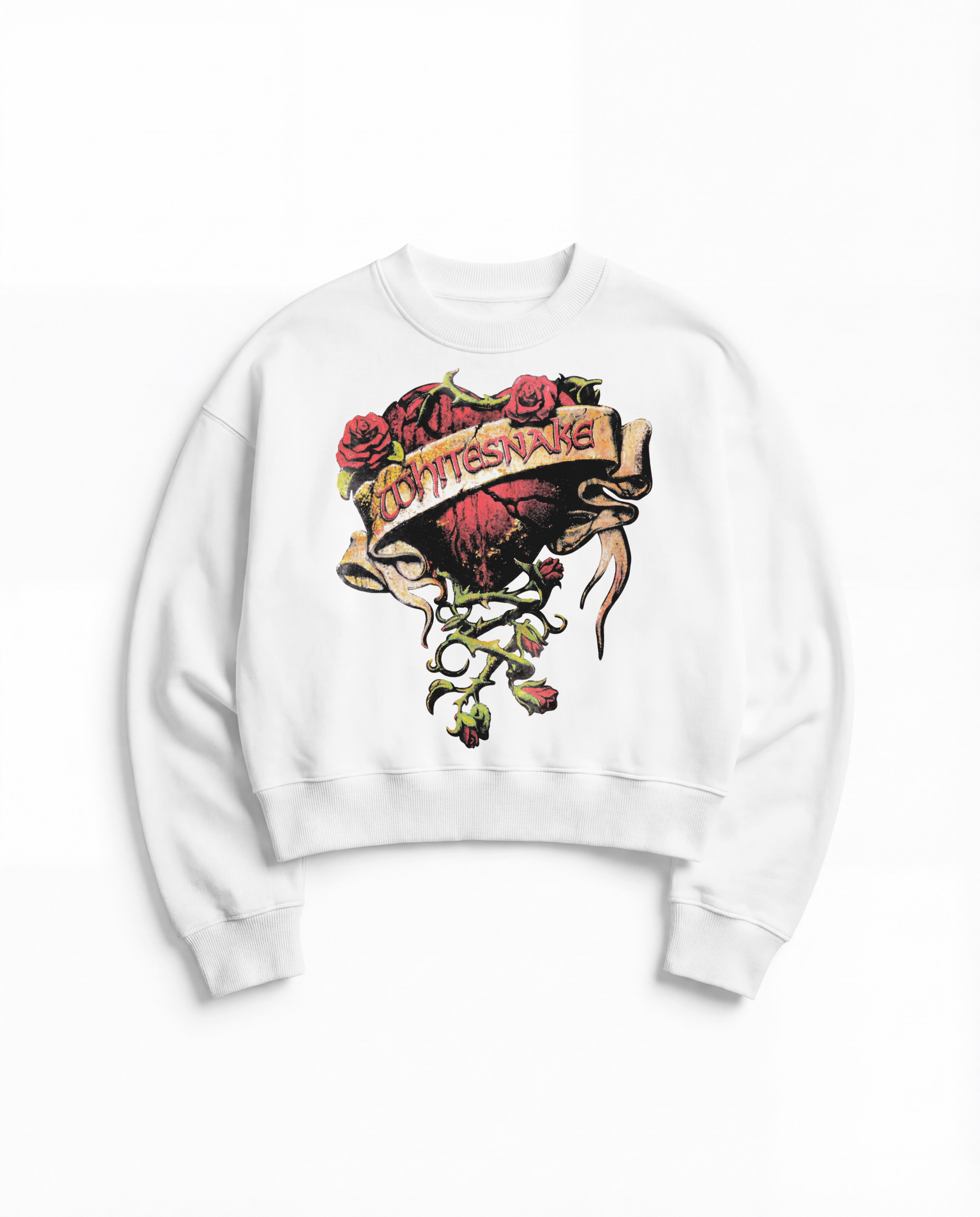 Whitesnake White Boxy Sweatshirt