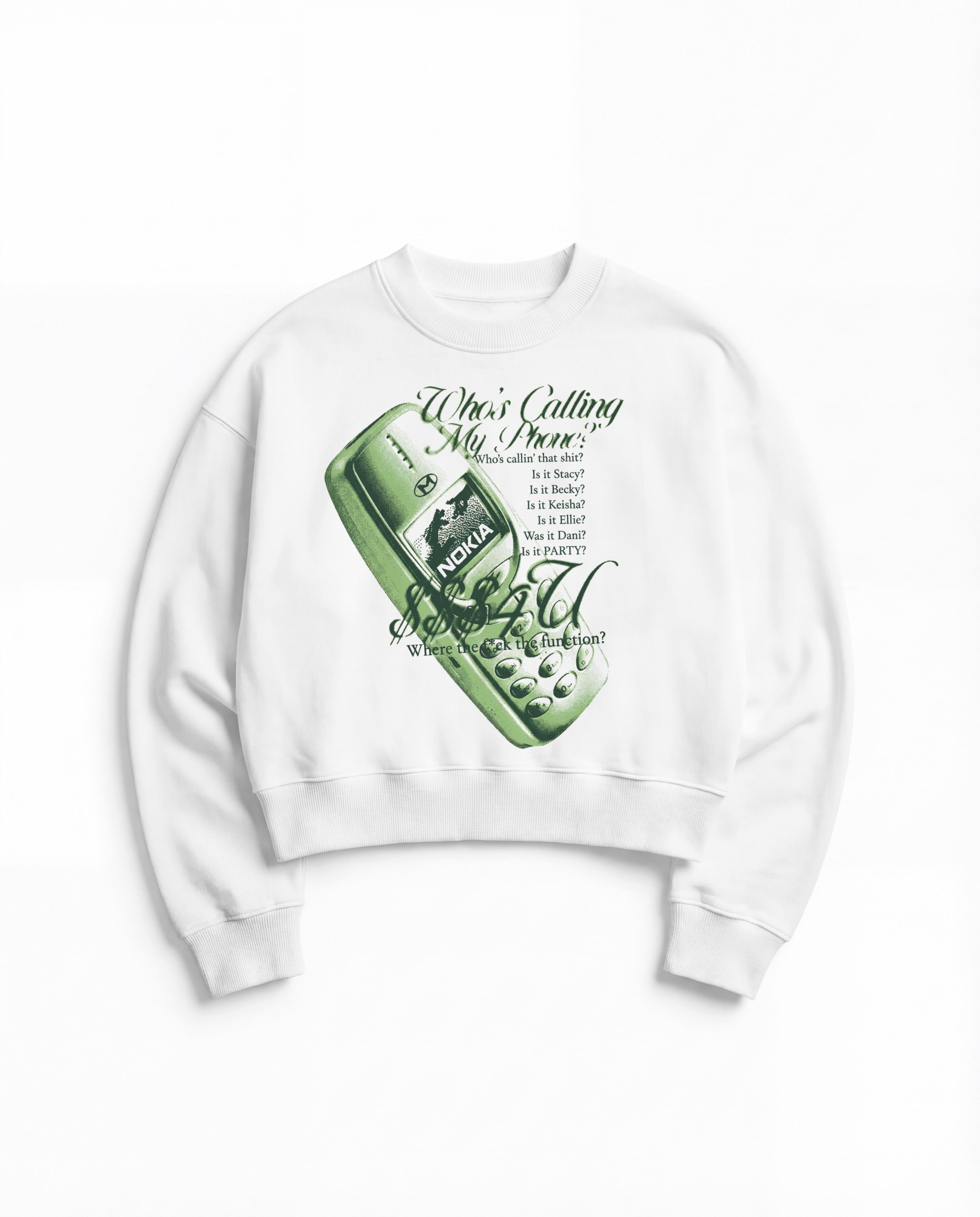 Nokia White Boxy Sweatshirt