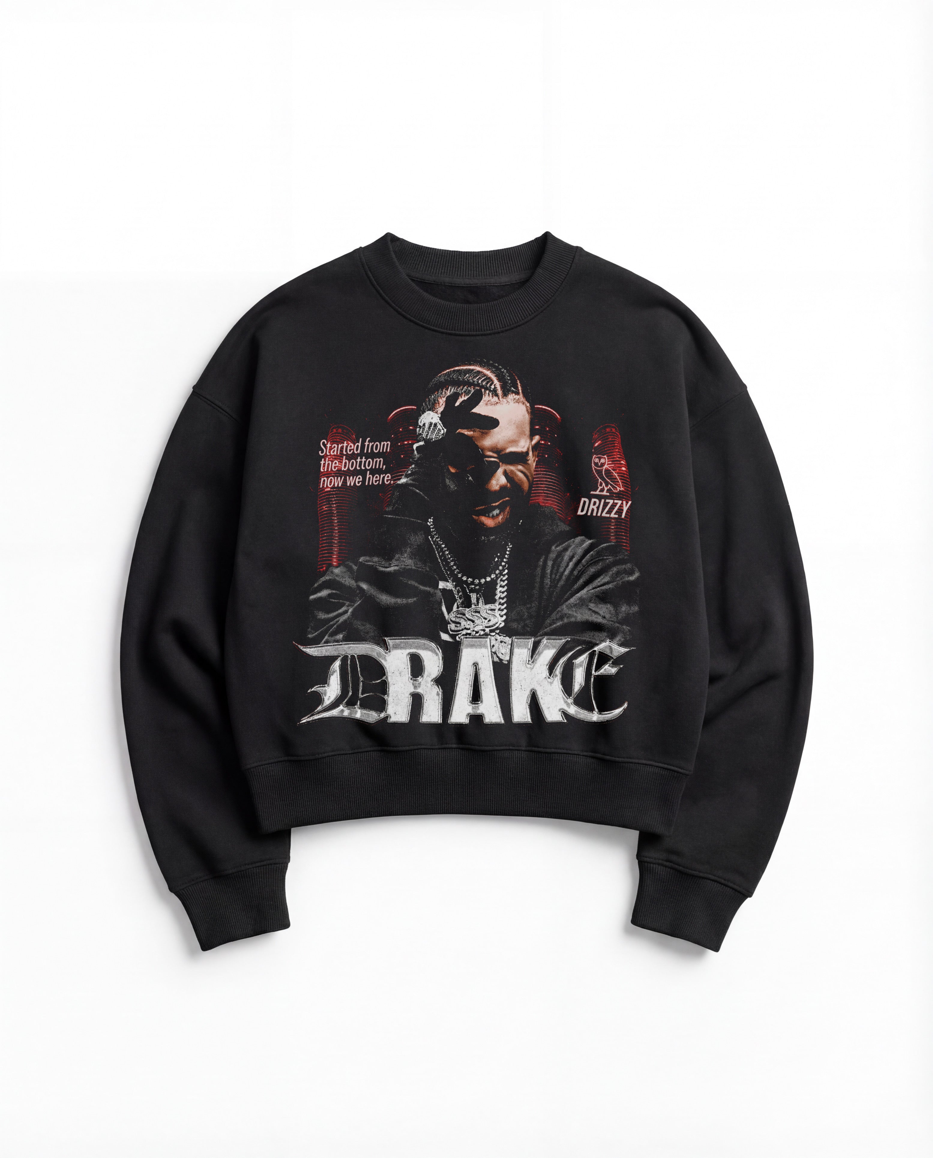 Drake Black Boxy Sweatshirt