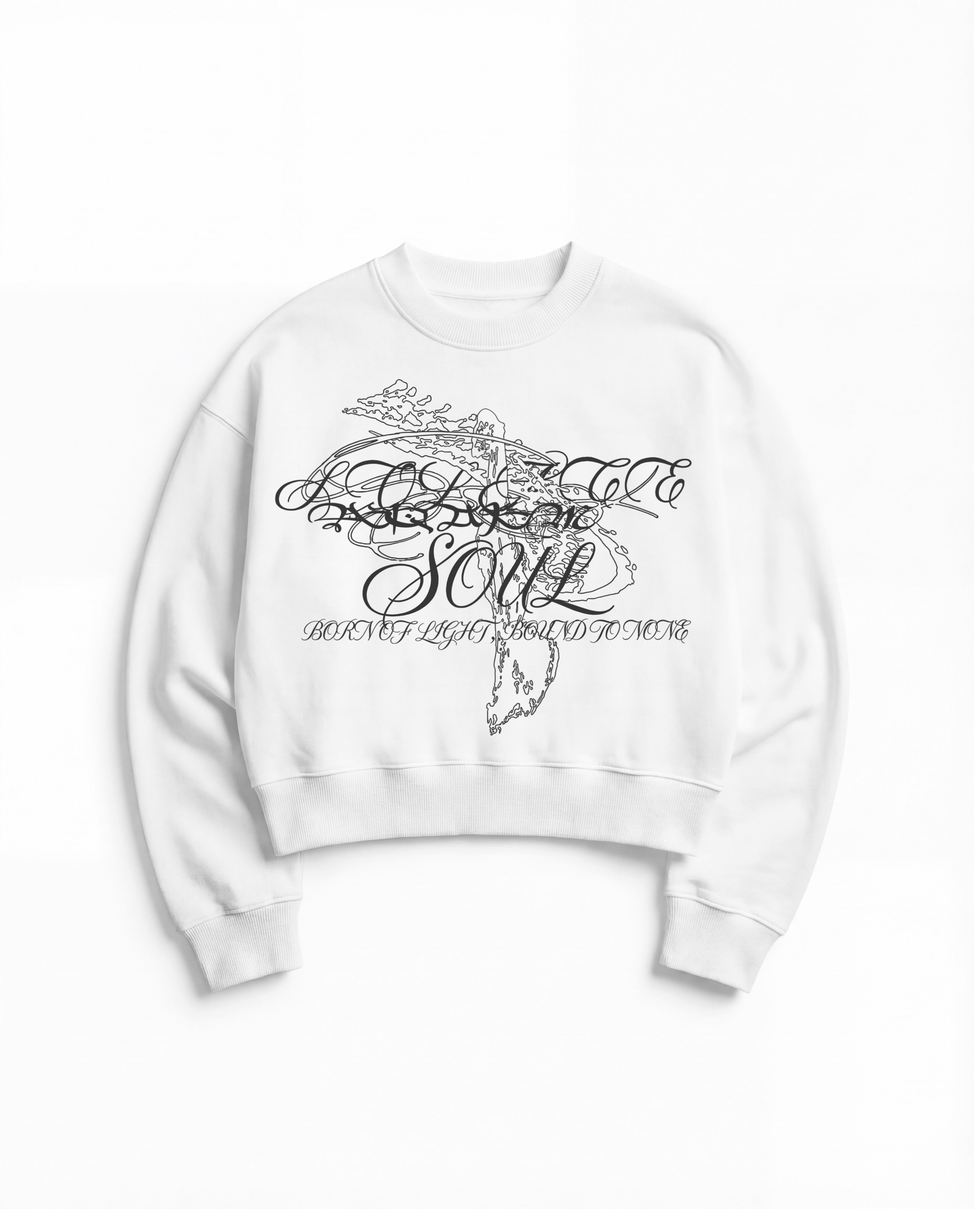 Soul White Boxy Sweatshirt