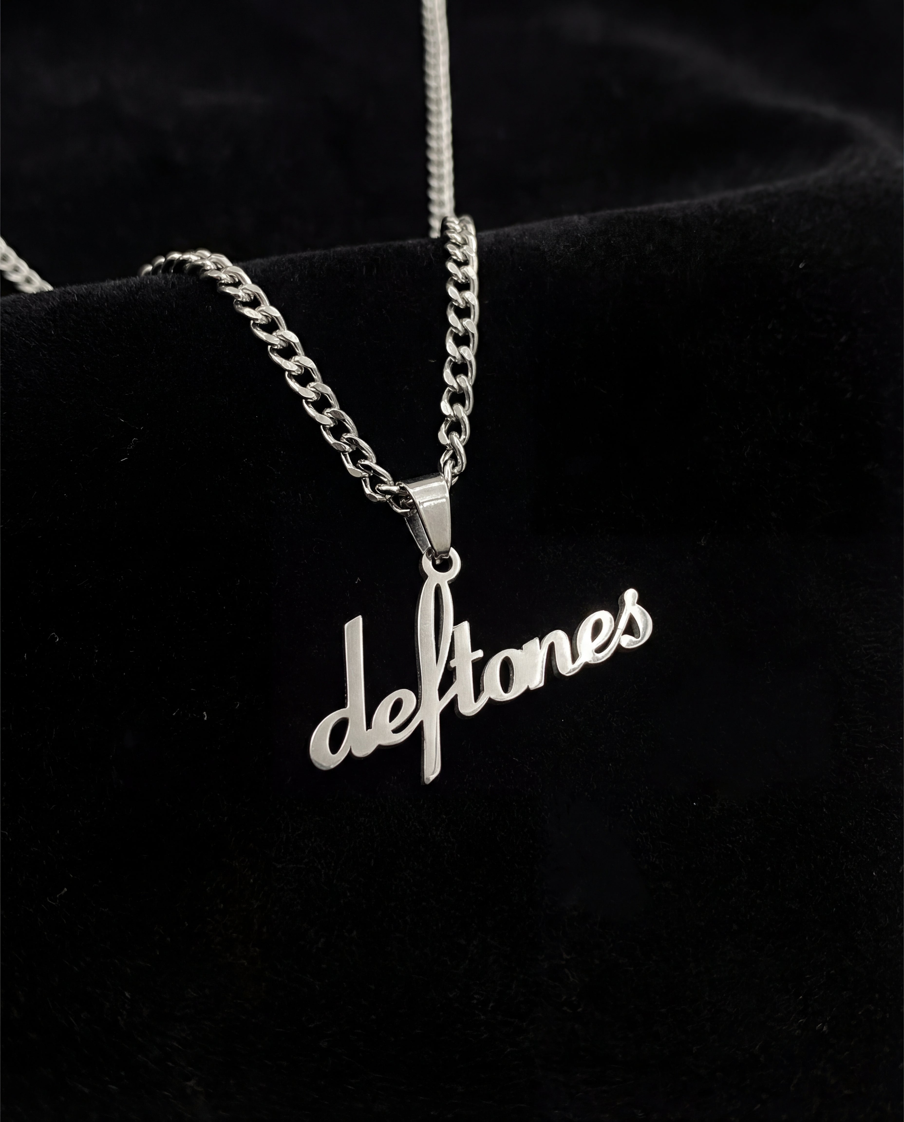 Deftones Necklace – Silver Stainless Steel