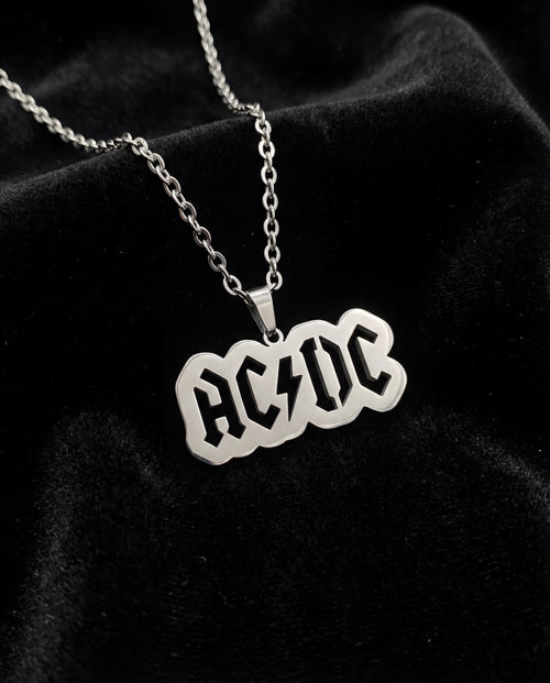 ACDC Necklace – Silver Stainless Steel