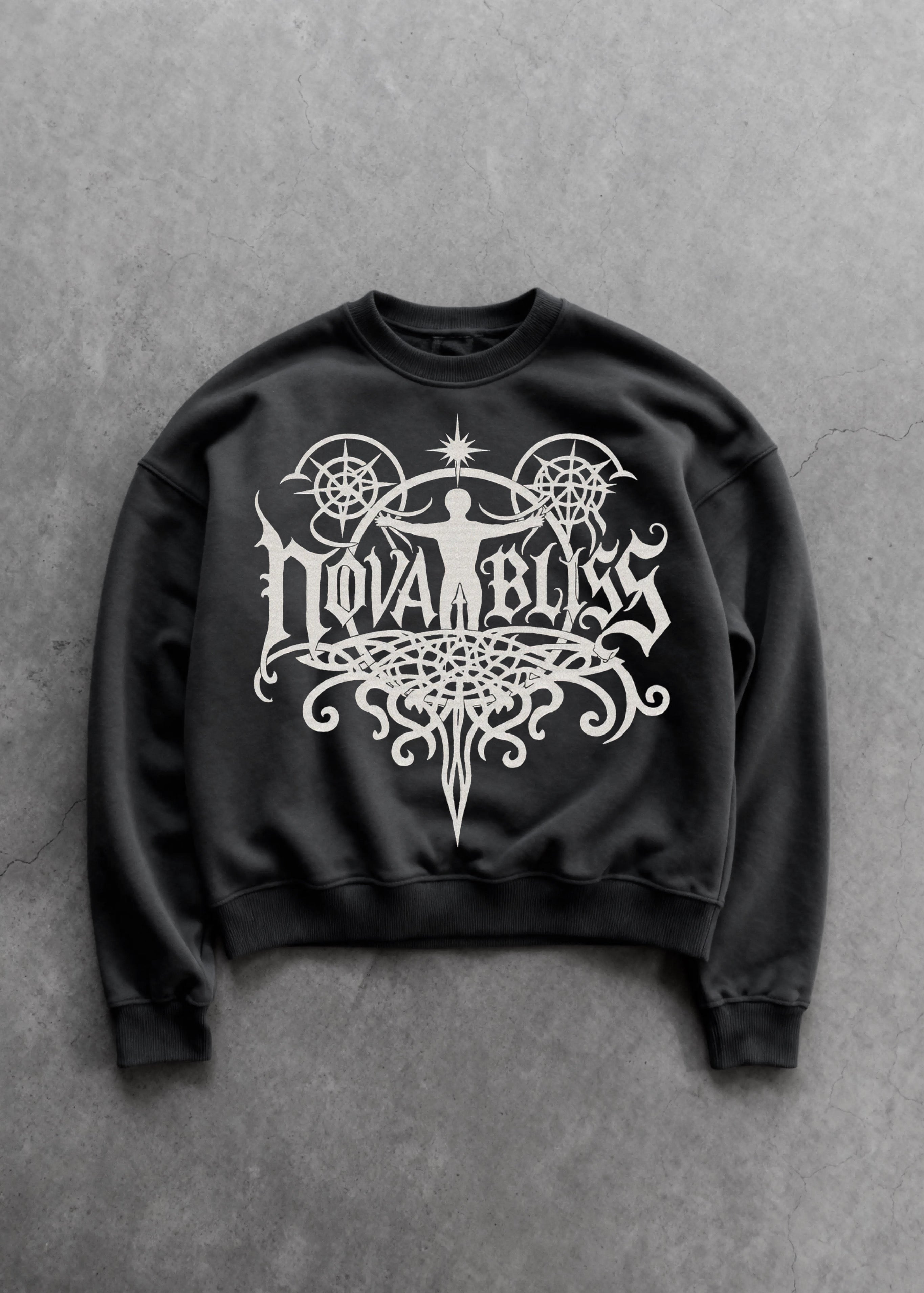 The Awakening Black Boxy Sweatshirt